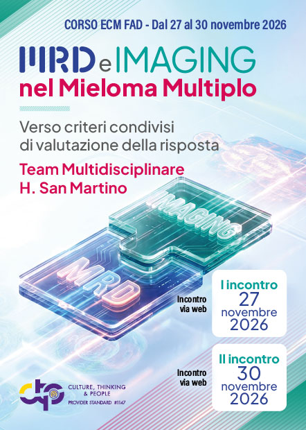 MRD e Imaging nel Mieloma Multiplo. Verso criteri condivisi di valutazione della risposta - Milano, 27 Novembre 2026